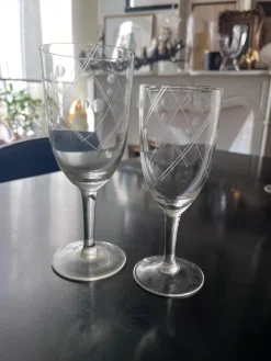 Pamono Chiseled Glasses, 1950s, Set of 20><noscript><img width=