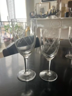 Pamono Chiseled Glasses, 1950s, Set of 20><noscript><img width=