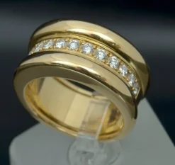 Discount Pamono Chopard Strada Gold Ring with Diamonds, 2000s