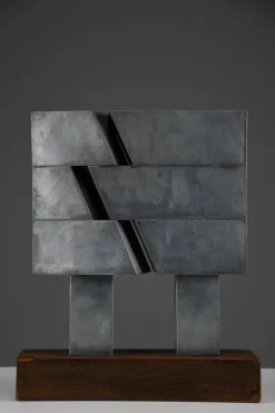 Pamono Chris Verbeek, Broken I, 1977, Zinc and Wood