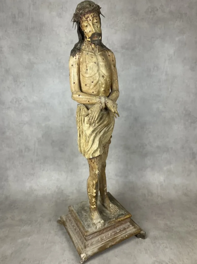 Pamono Christ with Ties, 1480, Limewood> Old Masters