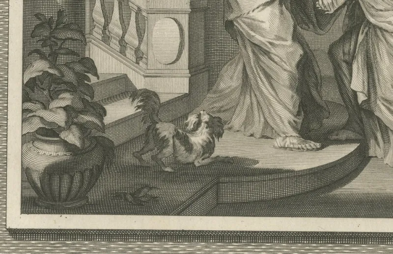 Pamono Christian Art Print Annunciation of Mary and Visitation, 1700, Paper> Prints & Multiples