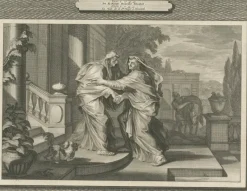 Pamono Christian Art Print Annunciation of Mary and Visitation, 1700, Paper><noscript><img width=
