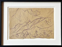 Outlet Pamono Christian Rohlfs, Berg, Drawing, Certificate of Authenticity, Provenance: Paul Vogt, Essen