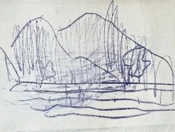 Discount Pamono Christian Rohlfs, Lago Maggiore, Drawing, Certificate of Authenticity