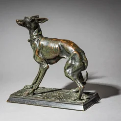 Pamono Christophe Fratin, Greyhound, 1800s, Bronze><noscript><img width=