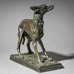 Pamono Christophe Fratin, Greyhound, 1800s, Bronze><noscript><img width=