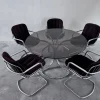 Discount Pamono Chrome Dining Table and Chairs attributed to Gastone Rinaldi for Rima, 1970s, Set of 6