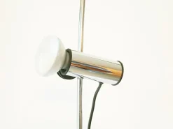 Pamono Chrome Plated Metal Molla Floor to Ceiling Lamp from Lumenform, 1970s><noscript><img width=