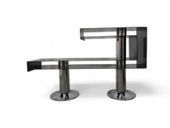 Pamono Chromed and Painted Metal Entrance Console Table, 1970s> Console Tables