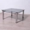 Clearance Pamono Chromed Metal and Smoked Glass Coffee Table, 1970s