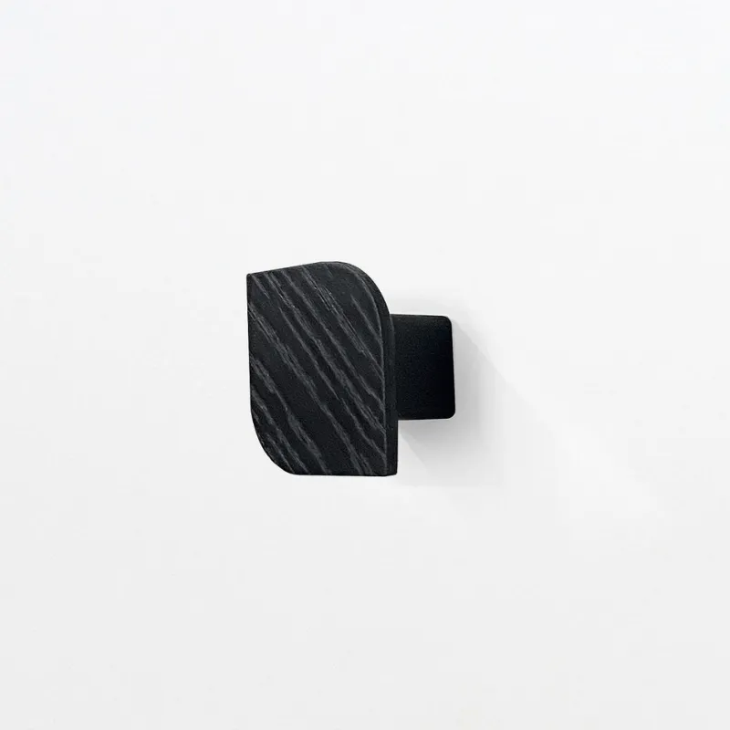 Outlet Pamono Cielo Wall Hooks in Black by Woodendot, Set of 3