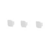Online Pamono Cielo Wall Hooks in White by Woodendot, Set of 3