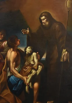 Pamono Cignani, Miracle of Saint Francis, 1700, Oil on Canvas, Framed><noscript><img width=
