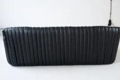 Discount Pamono Cinna Black Leather 3-Seater Sofa attributed to Annie Hieronimus for Ligne Roset, 1973