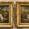 Discount Pamono Circle of Francois Bouche, Gallant Scenes, 1750, Oil on Canvases, Framed, Set of 2
