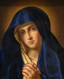 Pamono Circle of Giovanni Battista Salvi Detto Il Sassoferrato, The Madonna, 1690, Oil on Canvas> Old Masters|Classical