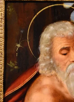 Pamono Circle of Giuseppe Mazzuoli Detto Il Bastarolo, Saint Jerome Mazzuoli, 16th Century, Oil on Copper><noscript><img width=