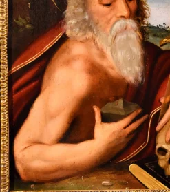 Pamono Circle of Giuseppe Mazzuoli Detto Il Bastarolo, Saint Jerome Mazzuoli, 16th Century, Oil on Copper><noscript><img width=