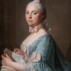 Sale Pamono Circle of Jean-Étienne Liotard, Portrait of a Lady, Oil on Canvas, 18th Century, Framed