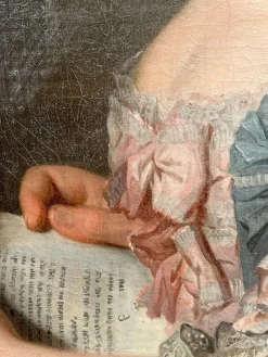 Sale Pamono Circle of Jean-Étienne Liotard, Portrait of a Lady, Oil on Canvas, 18th Century, Framed