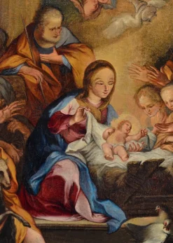 Hot Pamono Circle of Sebastiano Conca, Adoration of the Shepherds, 1720, Oil on Canvas