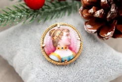 Discount Pamono Circular Gold Brooch