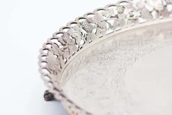Discount Pamono Circular Silver Catchall with Grid