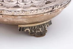 Pamono Circular Silver Flower Pot> Bowls