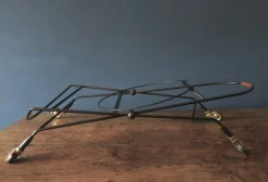 Discount Pamono Circular Teak and Metal Folding Serving Trolley from Ary Fanerprodukter, Sweden, 1960s
