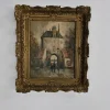 Hot Pamono City Gate of Harderwijk, Netherlands, 19th Century, Oil Painting