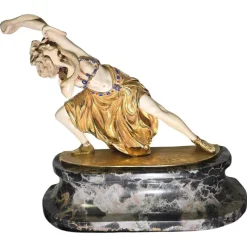 Pamono Claire Jeanne Roberte Colinet, Dancer of Carthage, 1940, Bronze> Art Deco