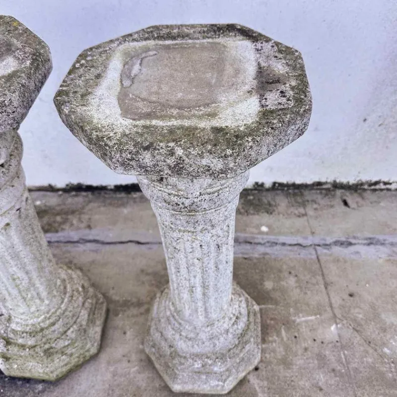 Clearance Pamono Classic Twin Stone Columns for Roman Style Entrances or Gardens, Set of 2