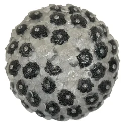 Pamono Clear and Black Flowers Flush Mount in Murano Glass by Simoeng><noscript><img width=