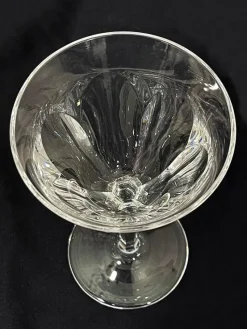 Pamono Clear Crystal Cut Wine Glasses from Peill & Putzler, Germany, 1970s><noscript><img width=