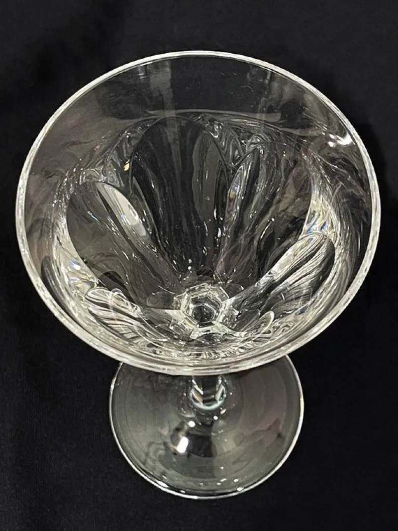 Pamono Clear Crystal Cut Wine Glasses from Peill & Putzler, Germany, 1970s> Glassware