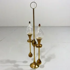 Pamono Clear Drops Oil Lamp by Freddie Andersen, 1970s><noscript><img width=