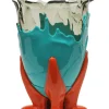 Pamono Clear Extracolor Vase by Gaetano Pesce for Fish Design> Tabletop