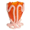 Pamono Clear Orange and Pastel Pink Indian Summer Vase by Gaetano Pesce for Fish Design> Tabletop