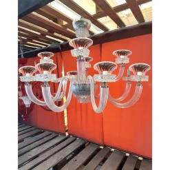 Pamono Clear Rostrato Murano Glass Chandelier by Simoeng> Ceiling Lights