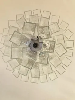 Pamono Clear Square Tubes Murano Glass Chandelier by Simoeng><noscript><img width=