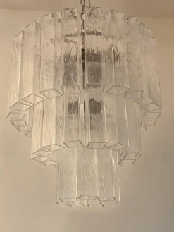 Pamono Clear Square Tubes Murano Glass Chandelier by Simoeng><noscript><img width=