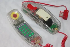 Pamono Clear Transparent Land Line Phone, France, 1995><noscript><img width=