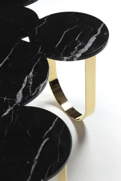 Discount Pamono Cloud Coffee Table in Marble and Mirror Polished Brass by Barberini & Gunnell