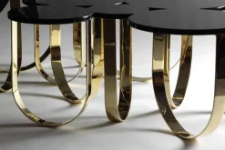 Discount Pamono Cloud Coffee Table in Marble and Mirror Polished Brass by Barberini & Gunnell