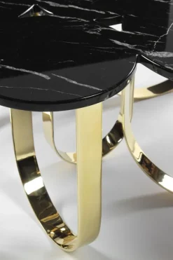 Discount Pamono Cloud Coffee Table in Marble and Mirror Polished Brass by Barberini & Gunnell