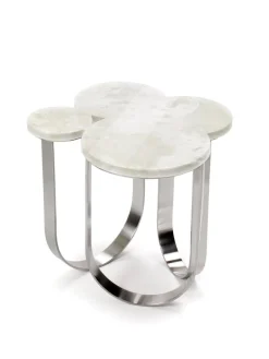Pamono Cloud Side Table in Marble and Mirror Polished Brass by Barberini & Gunnell><noscript><img width=