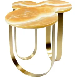 Online Pamono Cloud Side Table in Onyx and Brushed Brass by Barberini & Gunnell