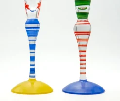 Online Pamono Clown Champagne Flutes by Anne Nilsson for Orrefors, Sweden, 1992, Set of 2