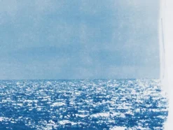 Pamono Coastal Blue Cyanotype of Day Time Seascape Nautical Painting Shore, 2020><noscript><img width=